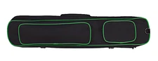 Koda Sports KXS34GN 3Bx4S Black/Green Billiards Pool Cue Case w/ Shoulder Strap