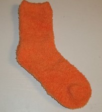NEW 1 Pair Women's Fluffy Fuzzy Socks Orange NEW