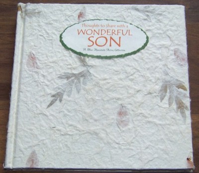 New! THOUGHTS TO SHARE WITH A WONDERFUL SON Blue Mountain Arts Gift Book