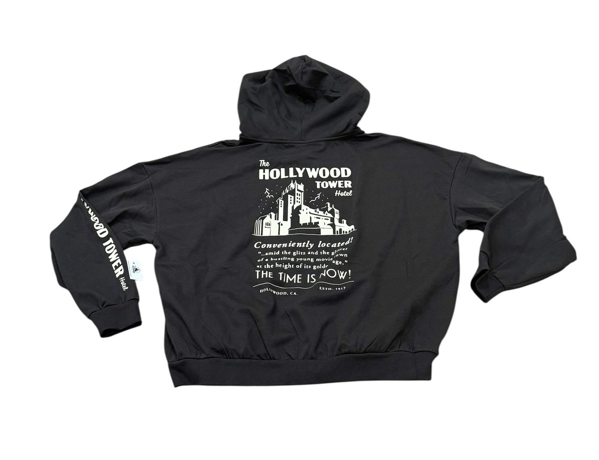 美品！USA製TOWER OF TERROR ZIP HOODIE XL Disney Hollywood Tower of Terror Hotel Zip Up Hoodie | eBay