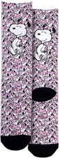 Spoontiques Peanuts Snoopy Crew Socks - SHOE SIZE 5-10 Men 7-12 women