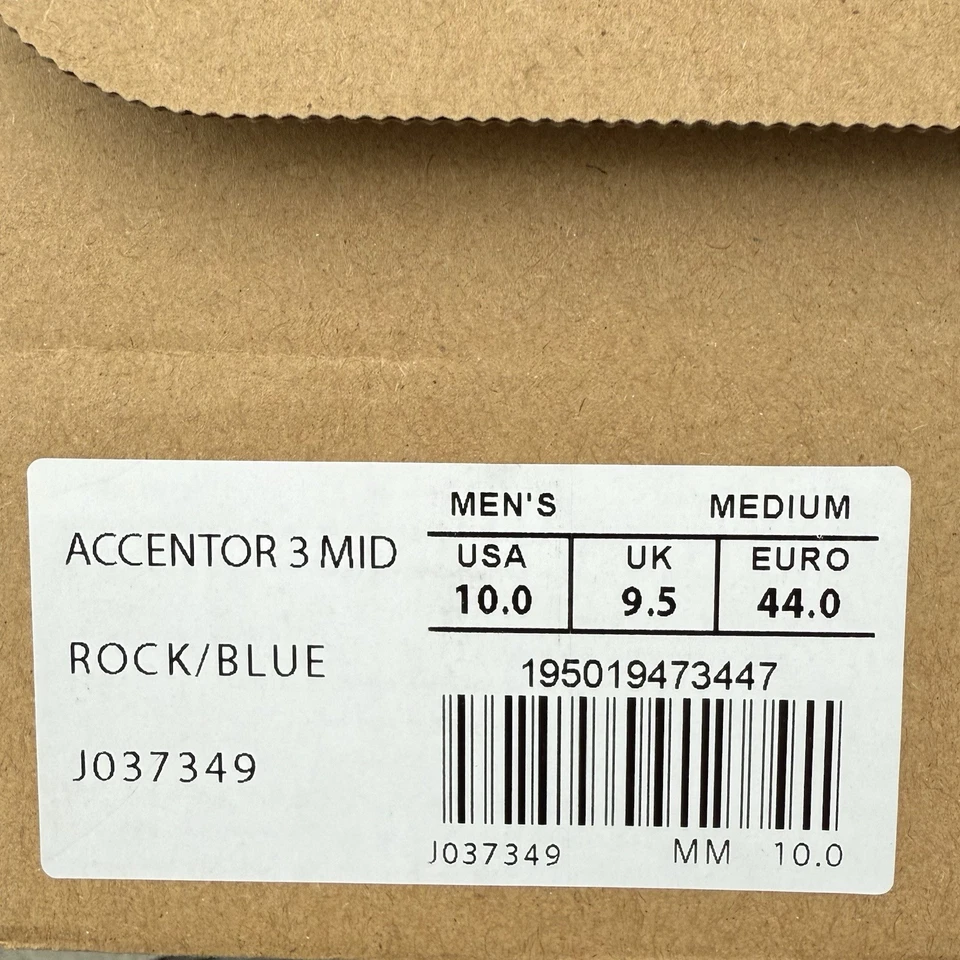 Botas Merrell Accentor 3 Mid, Masculinas 10, Estilo J037349, Novas Na Caixa, Impermeáveis - Imagem 4 de 4