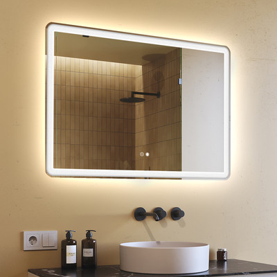 Badspiegel mit LED Beleuchtung Lichtspiegel Badezimmerspiegel Bad Spiegel