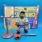 Vintage TMNT 1991 Sewer Sports Grand Slammin Raph COMPLETE Action Figure W Card