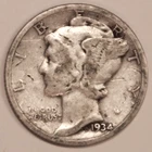 1934-P Mercury Dime - Very Good - Details - #4167ED3