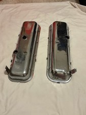 Chrome Big Block Valve Covers Pair 1968-1974 Corvette Bb Chevy