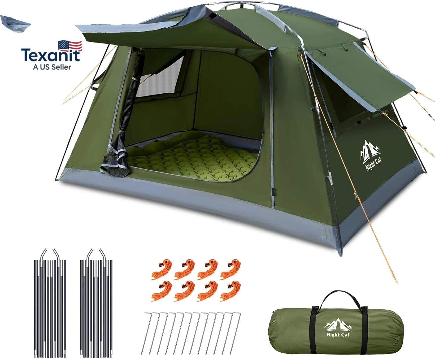 Backpacking Tent for Camping: Portable 1-2 Person Hiking Waterproof Tent Quick S