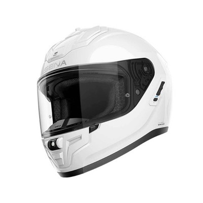 Sena Phantom ANC Smart Helm mit Mesh Comms Glossy White (Noise Cancelling & Light
