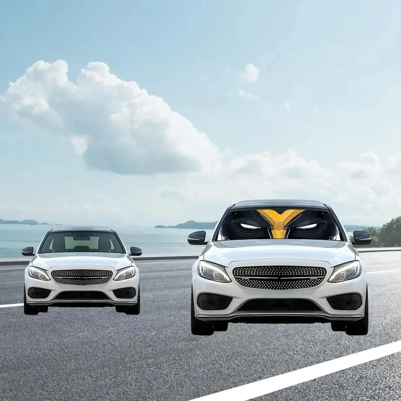 Wolverine Car Sunshade, X-Men Superhero Windshield Cover, Marvel Comic Car Shade