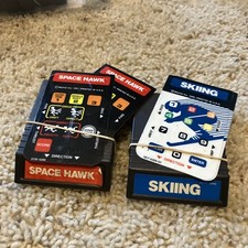 Intellivision Mattel Video Game Cartridge Overlay Games Space Hawk Skiing