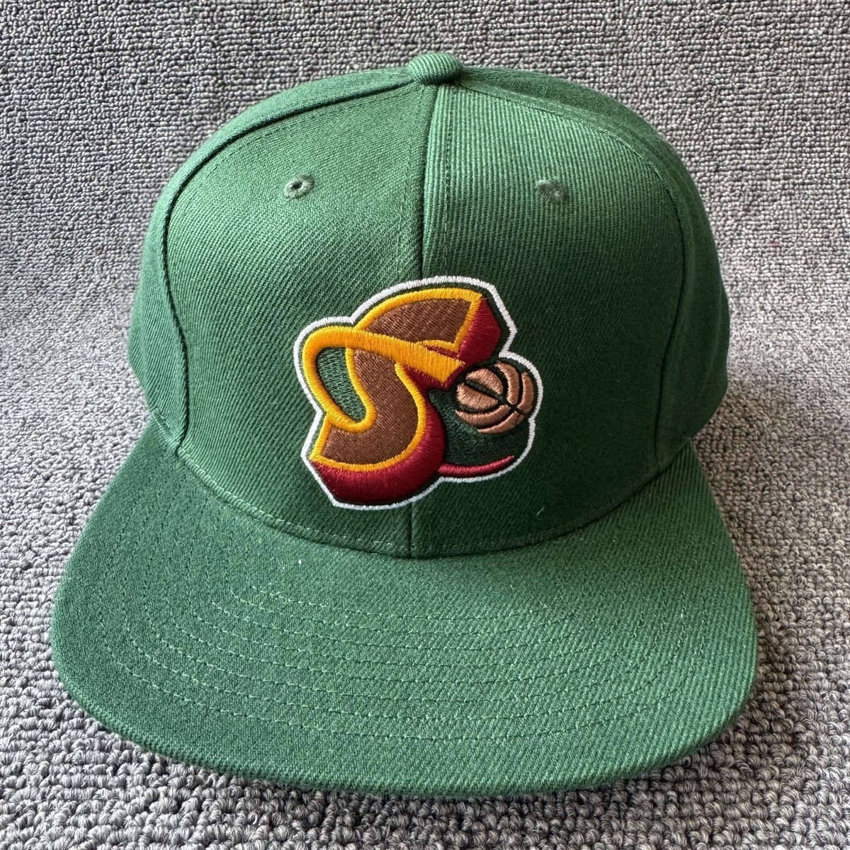 Mitchell & Ness Seattle SuperSonics Retro Snapback Hat Green NBA Cap