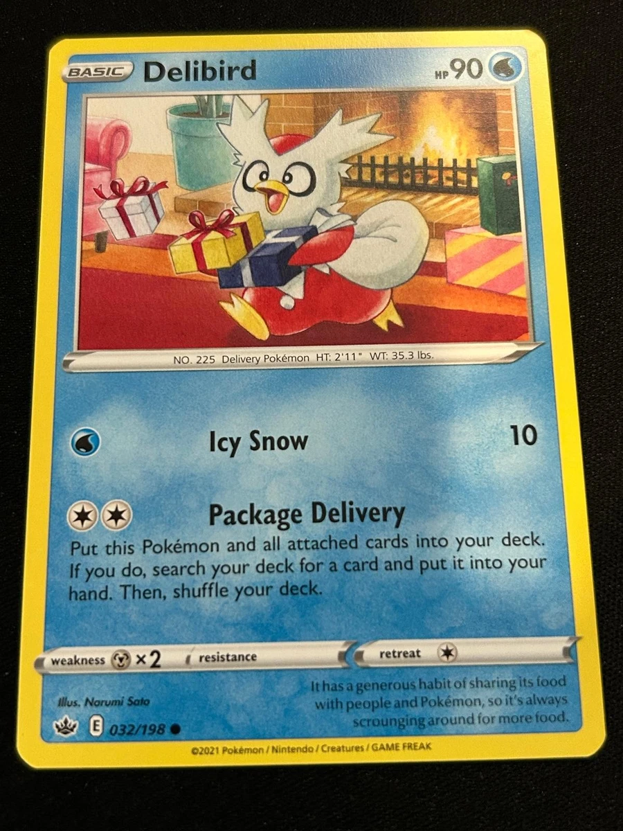 delibird pokemon card value Delibird - SWSH06: Chilling Reign [REVERSE HOLO]