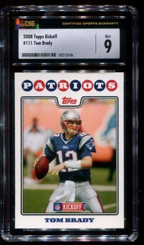 2008 Topps Kickoff #111 Tom Brady CSG 9 Mint