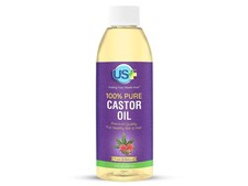 US 10oz 100 Pure Castor Oil - Cold-pressed, Unrefined, Hexane-free - USP Gra...