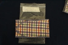 Longaberger Blueberry Plaid Large Handle Tie #2438419 - EUC #2