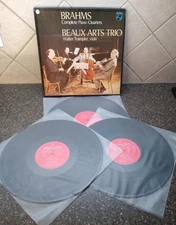 BRAHMS COMPLETE PIANO QUARTETS BEAUX ARTS TRIO 3 LP BOX SET FREE SHIPPING 🎻