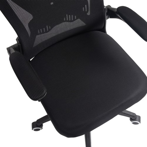 Executive Office Chair with Mesh Backrest Flip-Up Armrests Swivel Computer Chair - Picture 65 of 72
