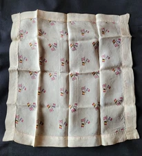 Silk handkerchief allies 1914-1918 France Belgium UK WW1 Allied flags hanky silk