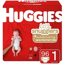 Huggies Little Snugglers Baby Diapers 96 Ct