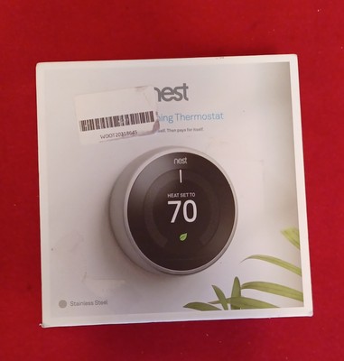 Google Nest- Learning Self Programming Thermostat #7HG75922A.