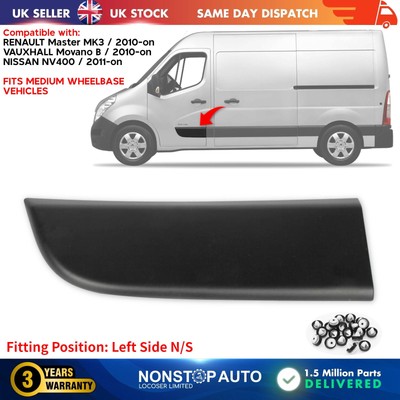 Bande De Moulage De Porte Avant Gauche Pour Renault Master Et Movano – Compatible à Partir De 2010