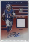 2020 Panini Donruss Optic Dynamic 15/25 Josh Allen #DPA-JA Patch Auto