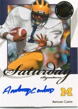2008 Press Pass Legends - ANTHONY CARTER - On Card Autograph MICHIGAN WOLVERINES
