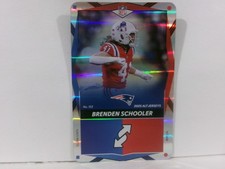 2025 NFL UNO Elite ALT JERSEY DUAL RED/BLUE FOIL Brenden Schooler #153