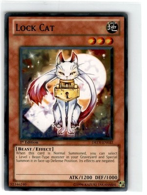Yu-Gi-Oh! Lock Cat 1st Edition DREV-EN033 Moderately Played Common