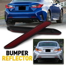 For Toyota Sienna 2010-17 Pair Lens Rear Bumper Reflectors Tail Lights Red 2pcs