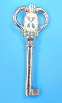 Howard Miller Clock Door Key Brass Finish Cabinet Access Key Vintage Style