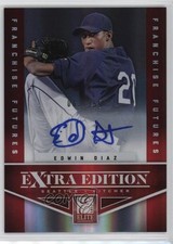 2012 Elite Extra Edition Franchise Futures Signatures /355 Edwin Diaz Auto 4f5