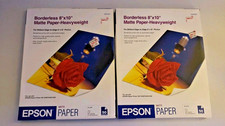 Lot Of 2 Epson Matte Paper 2 Packs 50 Sheets 8.5" x 11" New Sealed Ships Fast