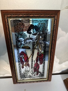 vintage wall mirror "Autumn" design from Alphonse Mucha's "Four Seasons" series.