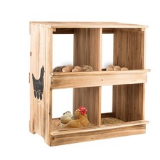 Nesting Boxes for Chickens - Wooden Chicken Nesting Box for Poultry Heavy Dut...