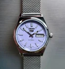 Vintage Seiko 5 Purple Lavender Dial 6309A Automatic Refurbished