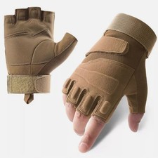 Tactical Combat Shooting Fingerless Gloves for Men  Military Half-Finger Gloves