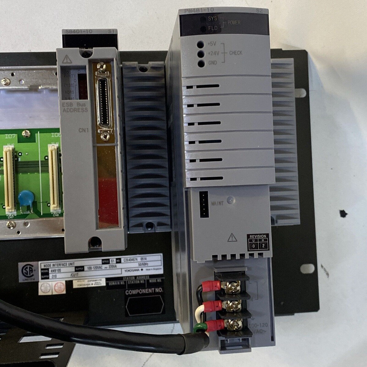 Yokogawa ANB10S Node Interface Unit With SB401-10 PW481-10 | eBay