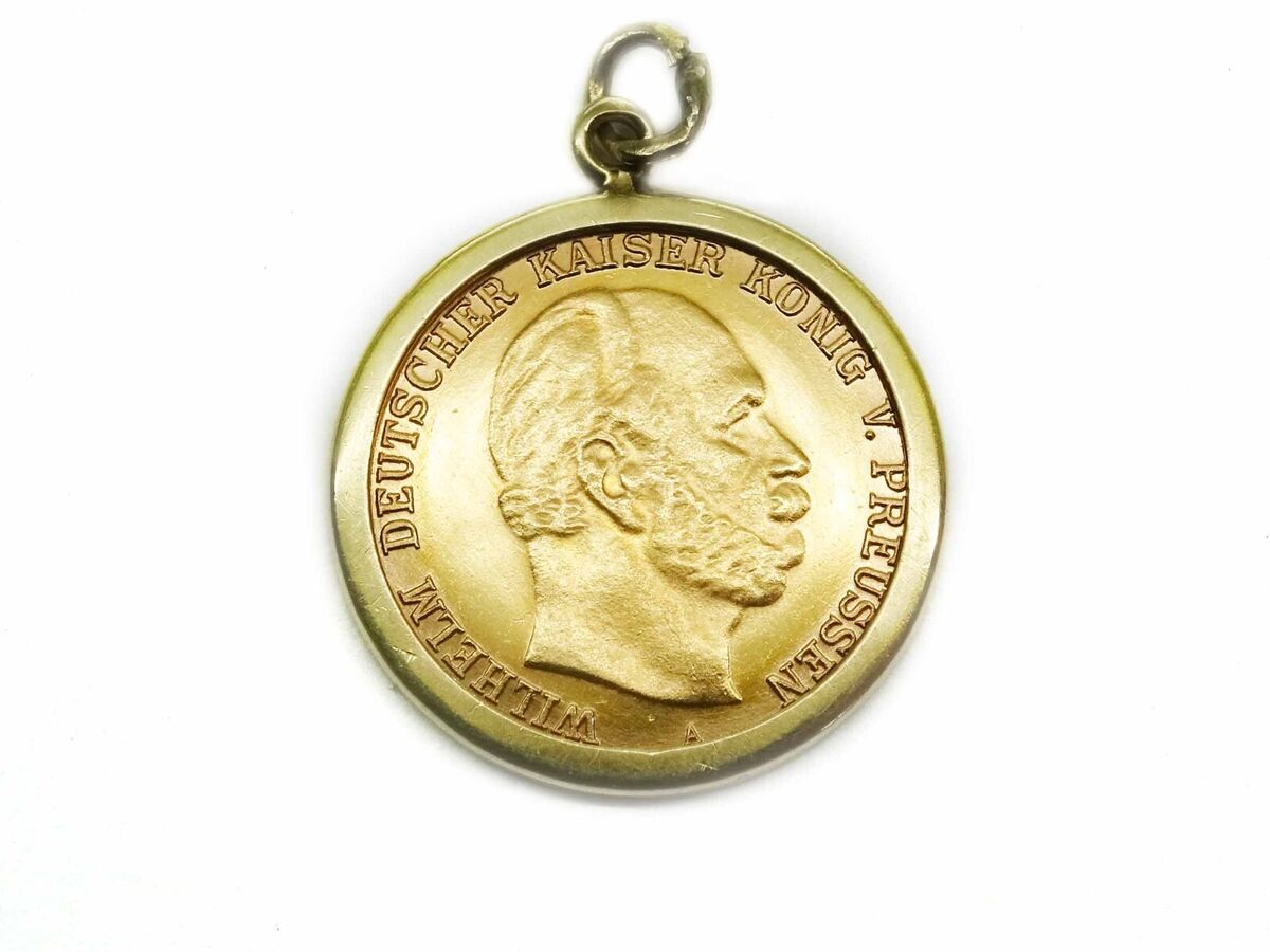 Gold 1877 Wilhelm Deutscher Kaiser Konig V. Preussen 5 Mark Gold 1877 Wilhelm Deutscher Kaiser Konig V. Preussen 5 Mark