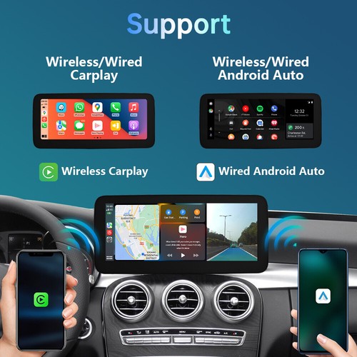 12.3' Wireless CarPlay Touch Screen Stereo NTG5.0 For Benz C W205 X253 V W447 RT - Bild 8 von 15