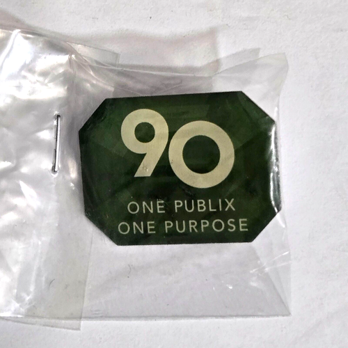 Publix Pin Employee One Publix One Purpose 90 Years 1930-2020 Tie Collar Hat 1" - Picture 2 of 4