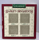 Longaberger Commemorative Christmas Collection Basket Ornaments