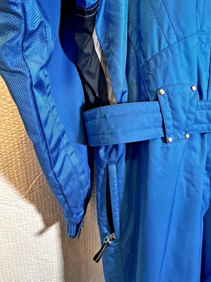 Marker 滑雪套装连体腰带雪地服 Onsie 雪围兜复古复古女式 14 — 第 4/4 张图片