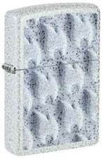 Zippo 46599, Frozen Flames Design, Glacier Finish Lighter, NEW