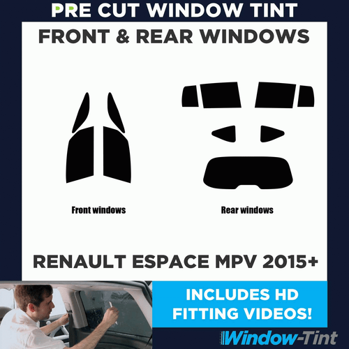 For Renault Espace MPV 2015+ Full Pre Cut Window Tint Kit Front & Rear Film film - Picture 2 of 10