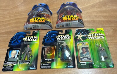 Star Wars Memorabilia 5 Pc Lot, Collectible Action Figures Sith/Jedi/Force
