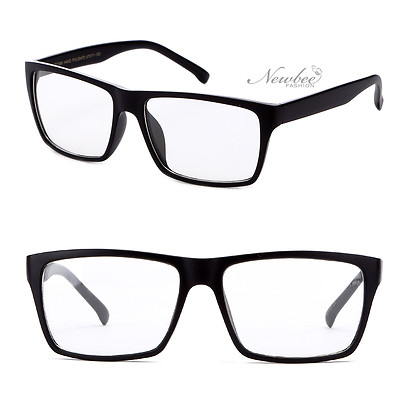 #ad Nerdy Clear Lens Glasses Big Lens Geek Over Sized Fashion Clear Glasses Unisex $9.99