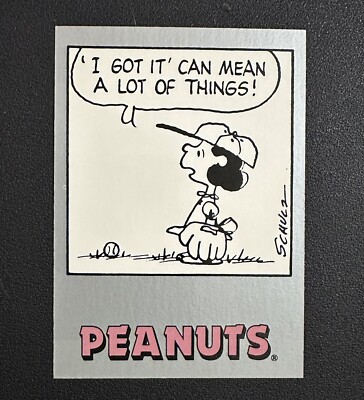 1992 ProSport Peanuts Classics Series 2 #229 'I GOT IT' CAN MEAN THINGS!