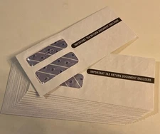 17 Self-Sealing 1099 NEC Tax Form Envelopes - Double Window A1099-3UP