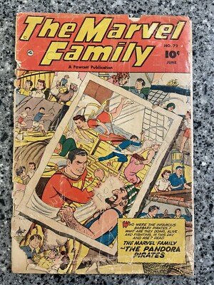 THE MARVEL FAMILY #72 PR (Fawcett 1952) Shazam, See description for extra notes